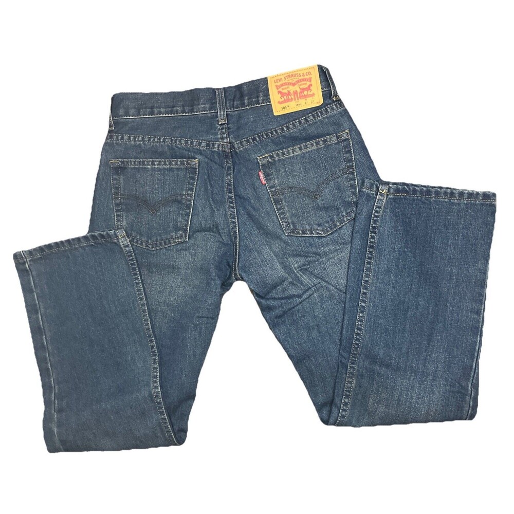 Mens / Boys Levi’s 505 27x27 Jeans Mid Wash Straight Leg 14 Regular NWOT